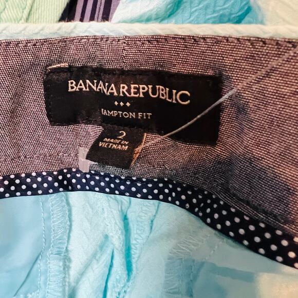 NEW! Banana Republic Hampton Fit Curvy Pant Mint Green Ankle Casual - 2 - Picture 4 of 4